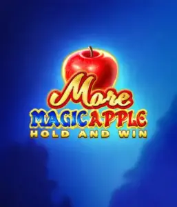 Enter the magical realm of the More Magic Apple slot game by 3 Oaks Gaming, showcasing a glistening red apple on a rich blue background. This graphic captures the enchanting theme with a touch of mystery. Ideal for lovers of magical themes, the vibrant visuals and appealing artwork make this slot stand out. 