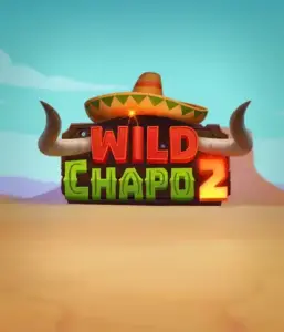 Embark on the colorful Mexican desert with the Wild Chapo 2 game by Relax Gaming, featuring a whimsical bull wearing a sombrero amid a serene desert backdrop. This graphic conveys the charm and humor of the game, great for players who enjoy unique themes, delivering a captivating gaming experience.